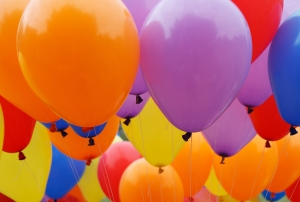 Colorful funny balloons